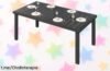 Mesa de jardín YITAHOME en madera WPC y aluminio, diseño negro elegante a un precio loco que te hará disfrutar del aire libre con estilo ¡No pierdas esta oportunidad única!
