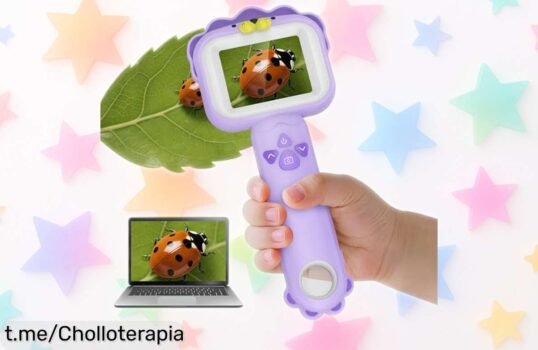 Microscopio para niños que despierta la curiosidad y el aprendizaje, ¡rebajado a un precio loco! Regala diversión y descubrimiento en cada uso antes de que se acabe esta oferta.