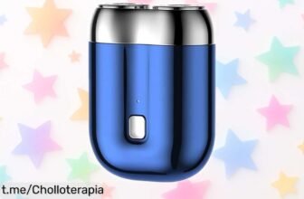 Mini afeitadora recargable USB para hombre con potente motor y cuchillas de acero, ¡últimas unidades a un precio loco que no querrás perder!