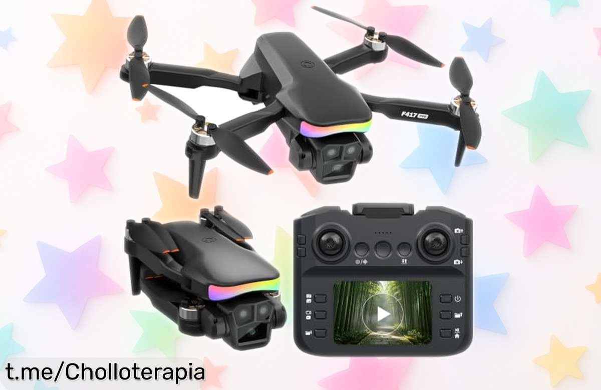 Mini drone con cámara HD F417PRO, vuela al instante y graba vídeos chulos por un precio loco que te dejará boquiabierto. ¡No dejes pasar esta oportunidad única!