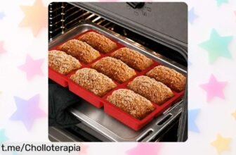 Mini molde de silicona para hornear 8 delicias en un pis pas, ¡rebajado y listo para facilitarte la cocina como nunca antes! No te lo pierdas, ¡cocina con amor y sin ensuciar!