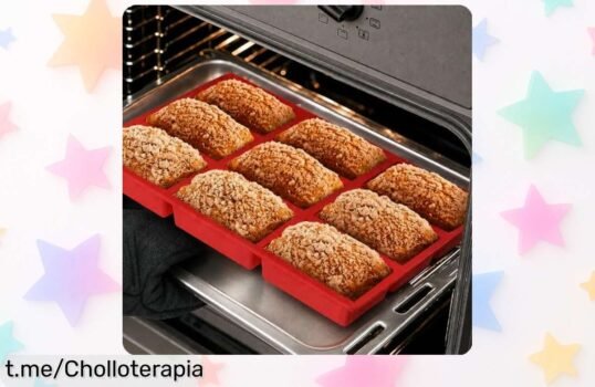 Mini molde de silicona para hornear 8 delicias en un pis pas, ¡rebajado y listo para facilitarte la cocina como nunca antes! No te lo pierdas, ¡cocina con amor y sin ensuciar!
