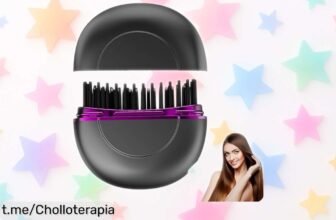 Mini plancha de pelo y barba inalámbrica que calienta en 30 segundos, ¡llevátela ya porque nunca verás un ofertón así para peinarte rápido sin tirones!