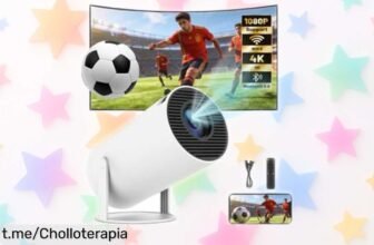 Mini proyector portátil TEKXDD 2026 con WiFi 6 y Bluetooth a un precio locazo: disfruta de imágenes nítidas donde quieras, ¡aprovecha esta oportunidad antes que se agote!
