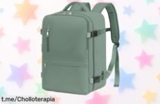 Mochila VMIKIV 24L perfecta para tus viajes con bolsillo antirrobo y cargador lateral, un ofertón que no puedes dejar pasar, ¡prepara tu próxima aventura ya!
