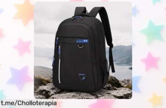 Mochila clásica negra con compartimentos increíbles a precio de locura; el compañerito ideal para tus aventuras diarias, ¡no te la pierdas, da el paso y llévatela ya!