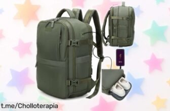 Mochila de cabina expandible 1990s para Ryanair, el ofertón que hará tu viaje más fácil: organiza todo y viaja sin estrés en cualquier escapada ¡Aprovecha este chollo ya!