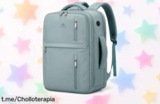Mochila de viaje Matein impermeable y práctica para cabina: ¡ofertón increíble que te hará la vida más fácil! No dejes pasar esta oportunidad única.