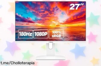 Monitor gaming FYHXele de 27 pulgadas con imagen Full HD y 180 Hz, ¡rebajado a un precio loco! Juega como nunca antes y monta el setup que siempre soñaste. ¡No te quedes sin él!