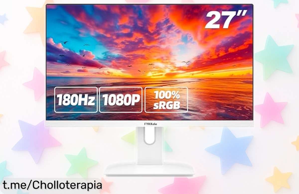 Monitor gaming FYHXele de 27 pulgadas con imagen Full HD y 180 Hz, ¡rebajado a un precio loco! Juega como nunca antes y monta el setup que siempre soñaste. ¡No te quedes sin él!