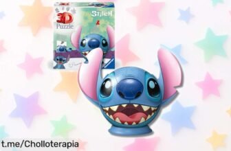Monta tu Stitch 3D de Ravensburger y decora con magia: ¡77 piezas geniales, sin pegamento! No te pierdas este chollazo para peques y fans de Disney que iluminará cualquier habitación.