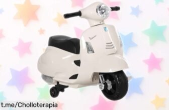 Moto eléctrica HOMCOM para niños, súper estable y con farito que brilla: ¡aprovecha este chollo inesperado y dale a tus peques la aventura que merecen!