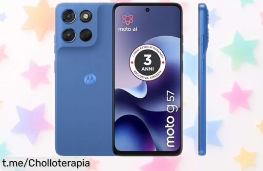 Móvil Motorola Moto G57 con pantalla gigante y cámara espectacular a un precio de locura, ¡tus fotos no volverán a ser las mismas! No te lo pierdas.