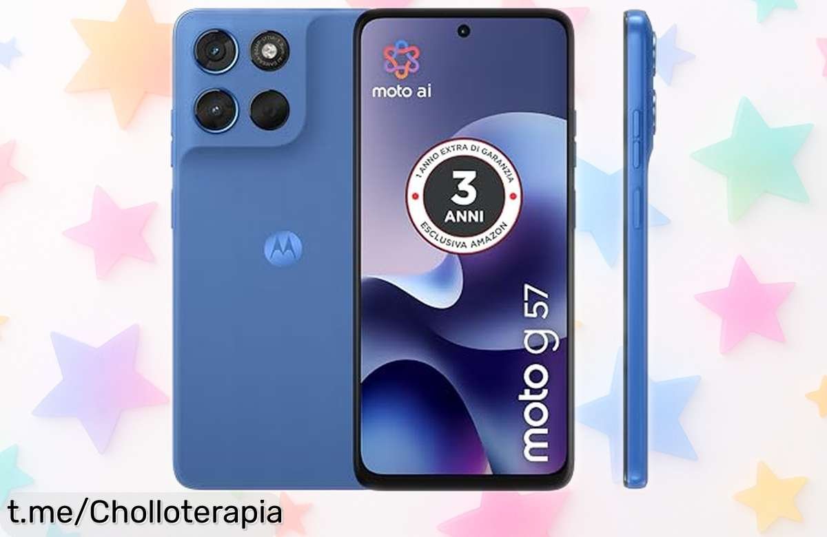 Móvil Motorola Moto G57 con pantalla gigante y cámara espectacular a un precio de locura, ¡tus fotos no volverán a ser las mismas! No te lo pierdas.