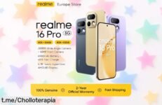 Móvil realme 16Pro 5G con cámara brutal de 200MP y pantalla AMOLED a precio loco, ¡aprovecha este descuentazo antes que se acabe!