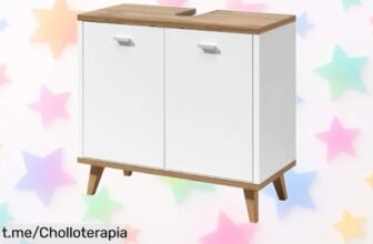 Mueble bajo lavabo Corfu de Livarno: Aprovecha el mejor espacio en tu baño a un precio increíble, ¡transforma el desorden en armonía y estilo ya!