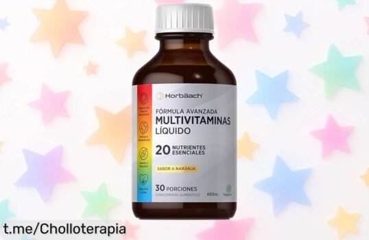 Multivitaminas líquidas Horbaach, 20 vitaminas y minerales esenciales, una explosión de energía en cada gota. ¡Aprovecha este precio loco y siente la diferencia!