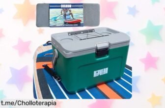 Nevera portátil rígida Niphean que mantiene tus bebidas frías hasta 60 horas ¡Super chollo! Aprovéchate de nuestro precio de ganga y disfruta más tiempo en el agua sin preocupaciones.