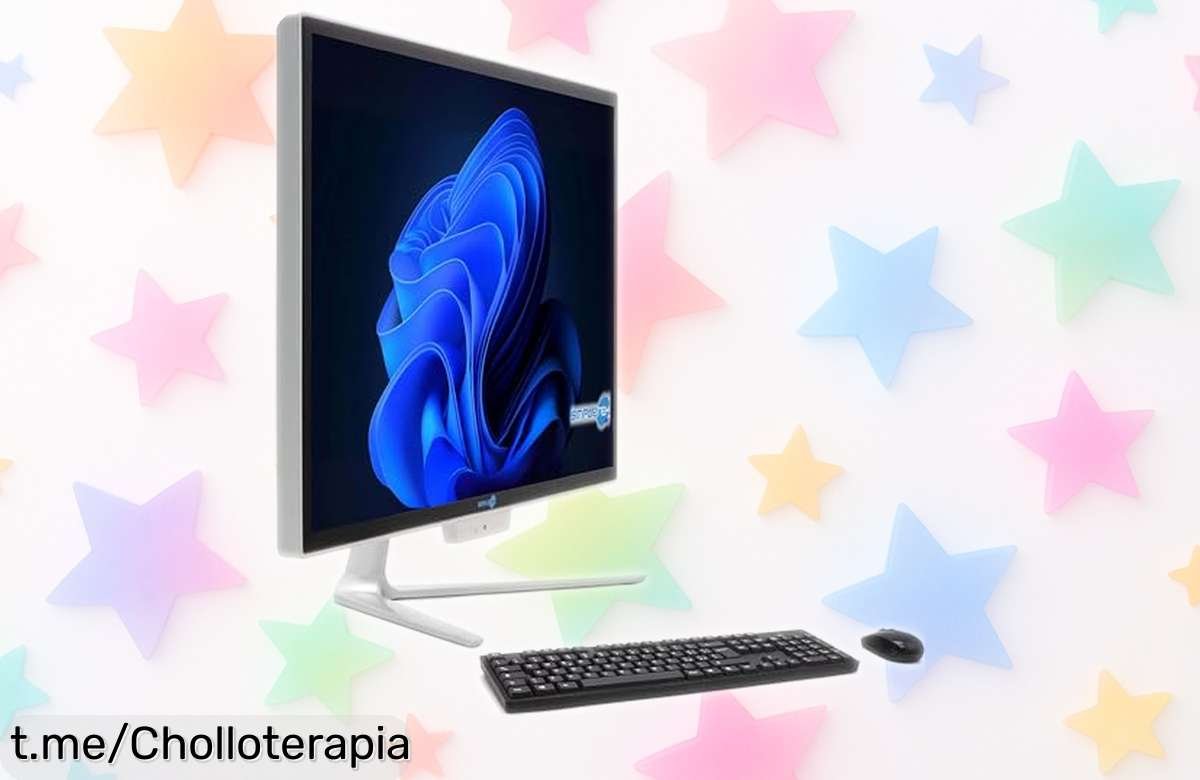 Ordenador todo en uno Simpletek con pantalla gigante de 24 y potente Core i5 a un precio derretido que te hará querer trabajar y jugar sin parar. ¡No lo dejes escapar!