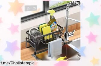 Organizador de fregadero Makenrry que seca tu estropajo y ordena tu cocina a un precio loco, no dejes pasar esta oportunidad para tener todo en su lugar.