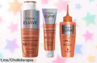 Pack L’Oréal Elvive Growth Booster para frenar la caída del pelo: ¡ofertón con champú, acondicionador y sérum a precio loco! Tu cabello te lo agradecerá hoy mismo.