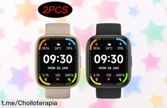 Pack de 2 relojes inteligentes con pantalla grande y Alexa integrada, un descuentazo que no querrás dejar escapar ¡Date prisa y llévate el tuyo antes de que vuelen!