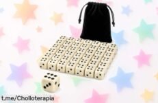 Pack de 36 dados acrílicos con bolsa: ¡tiradas suaves y resistencia garantizada a un precio locura que no puedes dejar pasar!