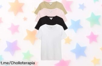 Pack de 4 camisetas ajustadas Marks & Spencer a un precio regalao, calidad británica que nunca falla para verte genial cada día. ¡Hazte con el tuyo antes de que se agoten!