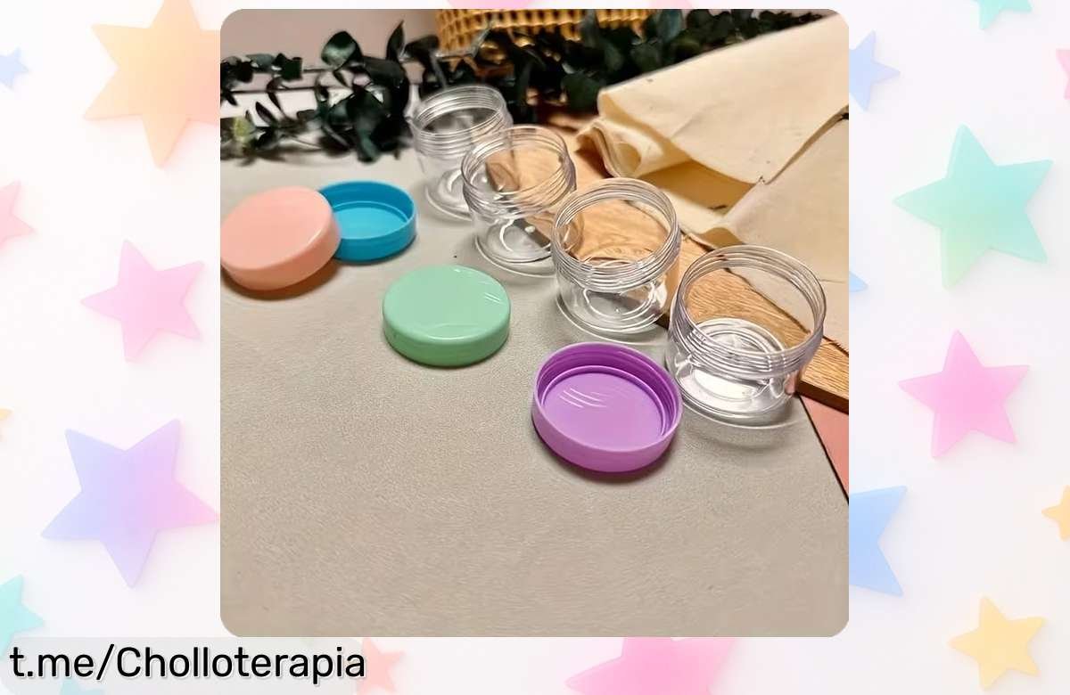 Pack de 4 tarros pequeños de viaje que no pierden ni una gota: ¡aprovéchate del rebajón y organiza tus cremas para viajar sin preocupaciones! Tu aventura comienza aquí.
