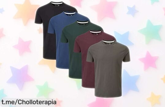 Pack de 5 camisetas Charles Wilson, el chollo que no te puedes perder a precio regalado y con un detalle único en el cuello ¡renueva tu armario sin gastar!
