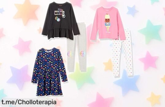 Pack de 5 prendas para niña de Amazon Essentials a un precio regalado: ¡diviértete creando looks molones con Marvel, Disney y Star Wars antes que se agoten!