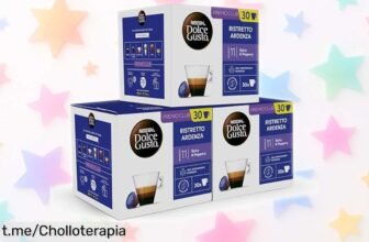 Pack de 90 cápsulas de café ristretto NESCAFÉ Dolce Gusto a precio de risa: intensas, rápidas y perfectas para iniciar cada día con energía ¡No te lo pierdas!