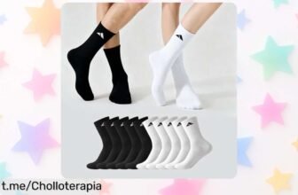 Pack increíble de 10 pares de calcetines largos para hombre que aguantan todo el día y ahora a un precio rebajado; ¡no dejes pasar esta oportunidad para solucionar tu armario!