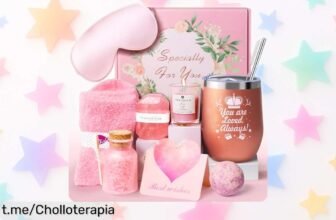 Pack regalo RYLIFEOGI con set de spa y vaso aislante, ¡un ofertón que hará brillar tu día como nunca!