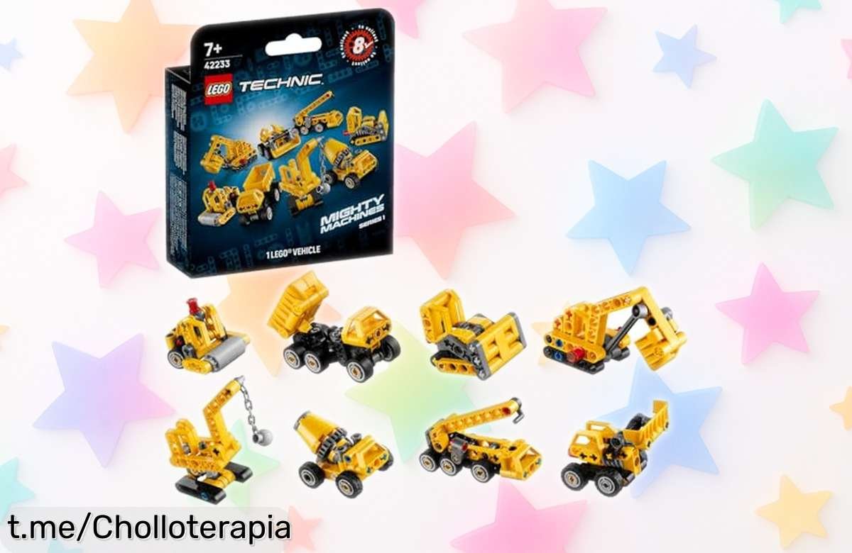 Pack sorpresa LEGO Technic con 8 vehículos de construcción para jugar, ¡una ganga increíble que hará volar tu creatividad! No dejes escapar esta oferta única y divertida.