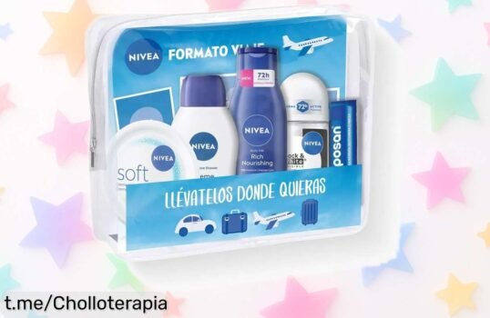 Pack viaje NIVEA con lo esencial para tu cuidado personal ¡Llévate todo en un neceser transparente a un precio que es un regalo! No dejes pasar esta oportunidad única.