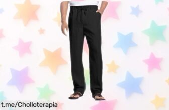 Pantalón de lino Cegerne, fresco y ligero con bolsillos enormes a precio loco, solo por tiempo limitado ¡No te quedes sin el tuyo!