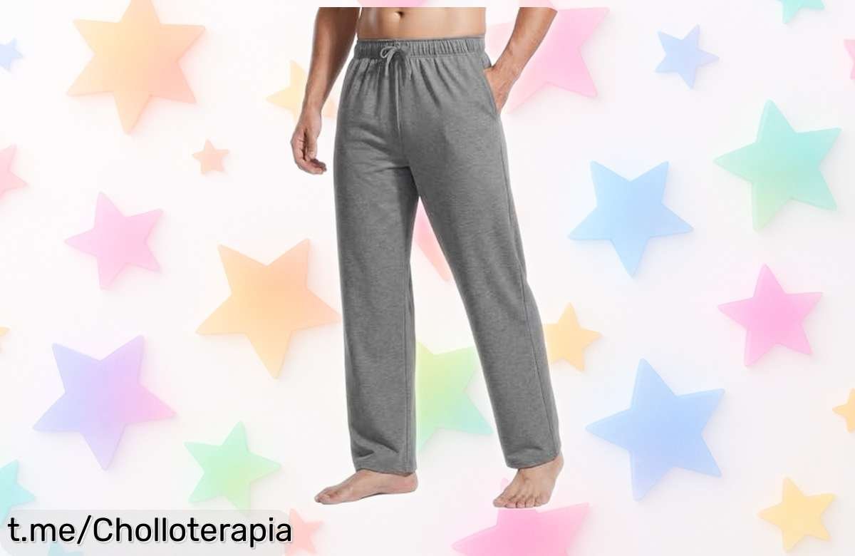 Pantalones de chándal PINSPARK para hombre a precio loco, ¡con cintura elástica y bolsillos XXL! No te pierdas esta oportunidad que tu estilo necesita.
