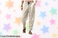 Pantalones de lino CheChury que sientan genial, frescos y cómodos. ¡Aprovecha el precio de ganga antes de que voladores se acaben!