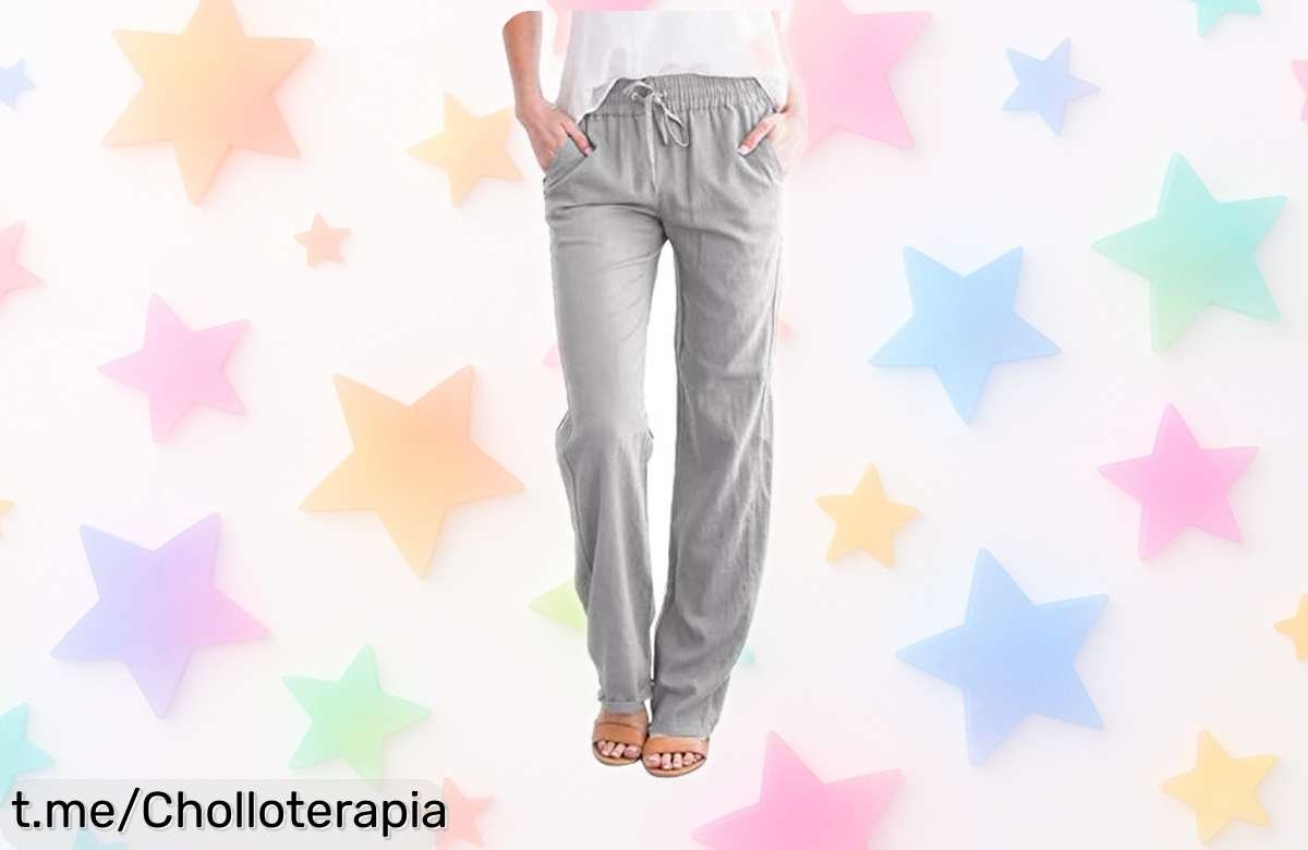 Pantalones de lino y algodón Yuson Girl: frescura y estilo a un precio ajustado, ¡elige tu color favorito antes de que se agoten!