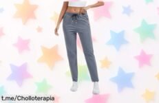 Pantalones deportivos de algodón para mujer: comodidad y estilo a un precio regalado, no te los puedes perder, ¡estrena tu look ahora mismo!