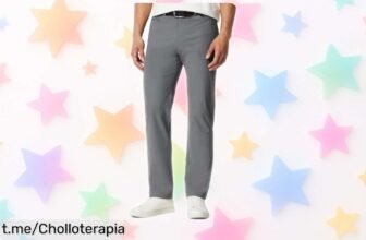 Pantalones elásticos Amazon Essentials que secan rápido y quedan de lujo en la oficina, ¡ofertón imperdible para lucir espectacular!