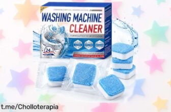 Pastillas limpiadoras Limpia Lavadoras 24 para que tu lavadora vuelva a brillar y huela a nueva, ¡un chollazo al mejorar su vida útil sin gastar en reparaciones!