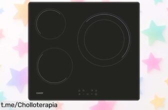 Placa vitrocerámica Candy CH63DCC, cocina veloz y segura con diseño táctil; aprovecha este chollo a un precio increíble y disfruta cada plato que prepares.