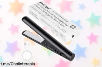 Plancha de viaje Aomig Mini 2 en 1: ¡Chollo impensable! Se calienta en solo 20 segundos y transforma tu pelo al instante donde quieras. Aprovecha esta oferta antes de que desaparezca.