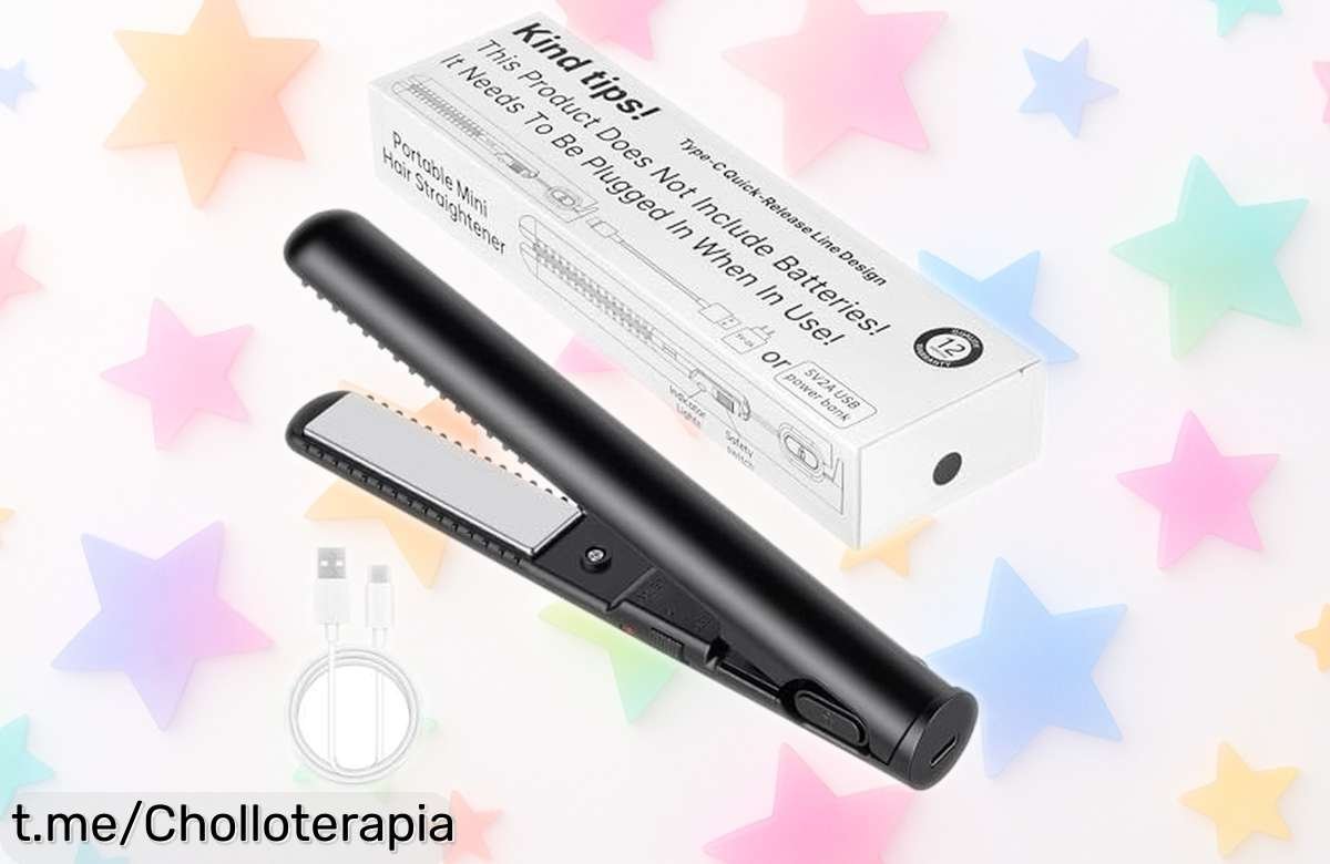 Plancha de viaje Aomig Mini 2 en 1: ¡Chollo impensable! Se calienta en solo 20 segundos y transforma tu pelo al instante donde quieras. Aprovecha esta oferta antes de que desaparezca.