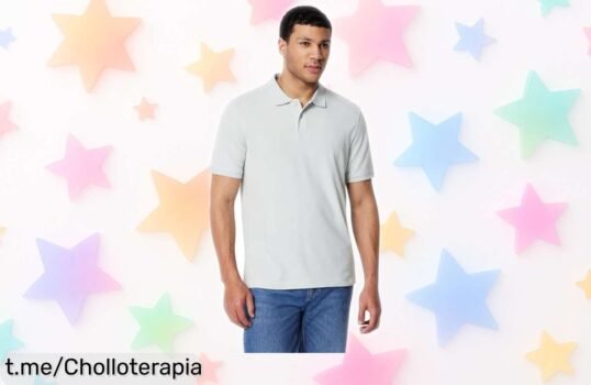 Polo básico de algodón Amazon Essentials a precio loco y estilo inigualable, ¡lleva tu look diario al siguiente nivel sin gastar una fortuna!