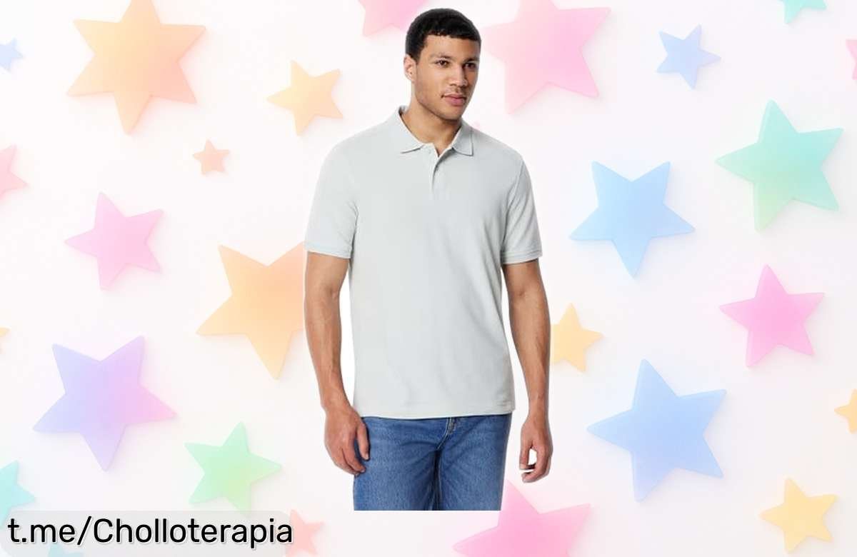 Polo básico de algodón Amazon Essentials a precio loco y estilo inigualable, ¡lleva tu look diario al siguiente nivel sin gastar una fortuna!