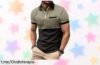 Polo de hombre NLAND con cremallera y rayas: ¡transpirable, perfecto para cualquier ocasión a un precio rebajado que no se puede dejar escapar!