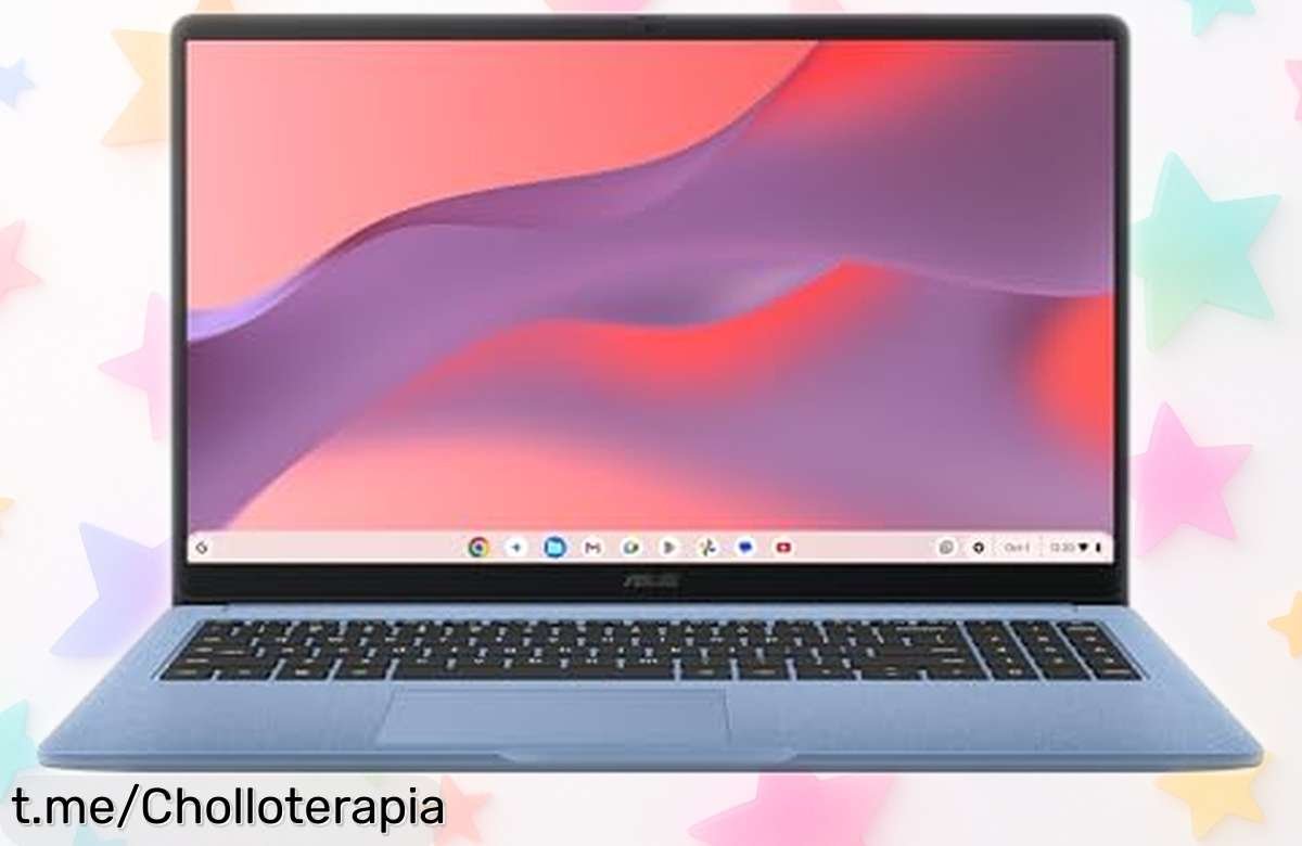 Portátil ASUS Chromebook con pantalla Full HD de 15,6 y gran capacidad: ¡ofertón que arrasará tu rutina! No te lo pierdas, el momento es ahora.